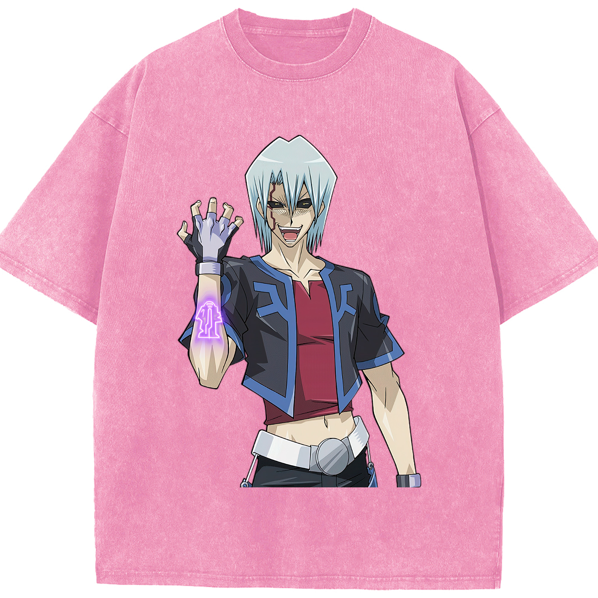 （画像用） 遊☆戯☆王 Yu-Gi-Oh! 綿100% ヴィンテージ風 半袖Tシャツ（フロントプリント）